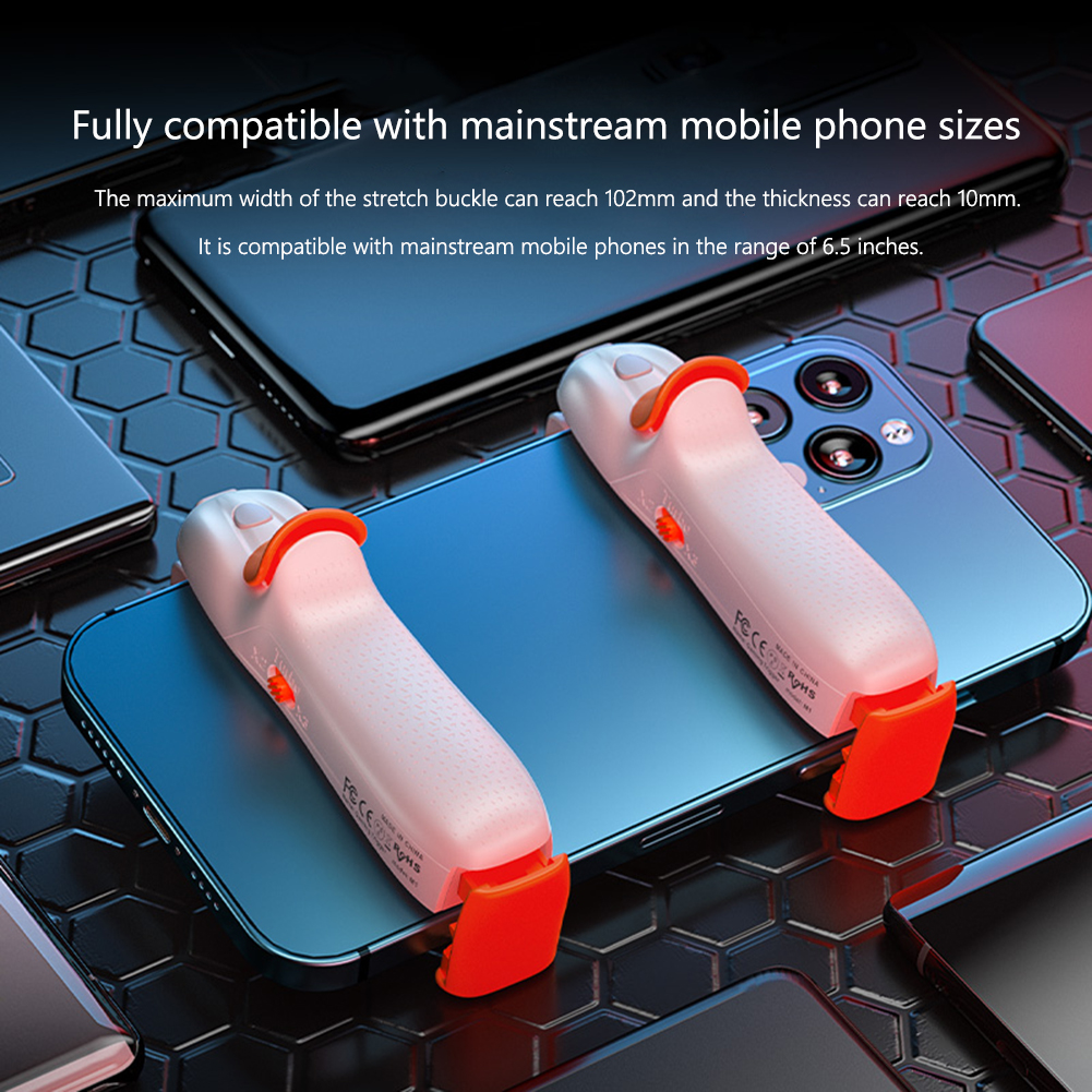 BIGBIGWON M1 Mobile Gaming Controller 6 Fingers Vibration Button Triggers for PUBG Gamepad Joystick For iPhone Android. 