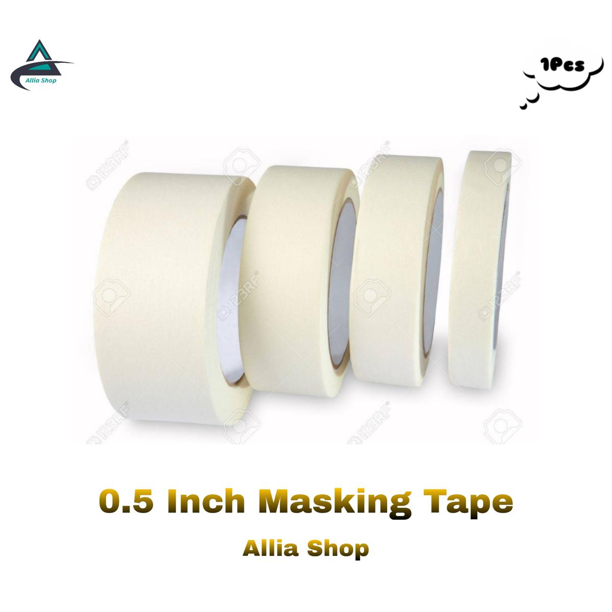 Masking Tape 0.5, 1, 2 Inch