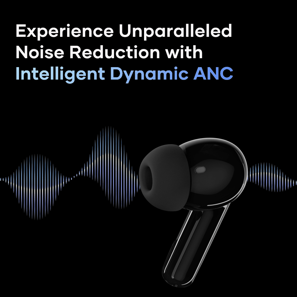 Wavefun Star 2 ANC Bluetooth Earphone V5.3 Wireless Headphones Digital Display Active Noise Cancelling Earbuds Super Bass. 