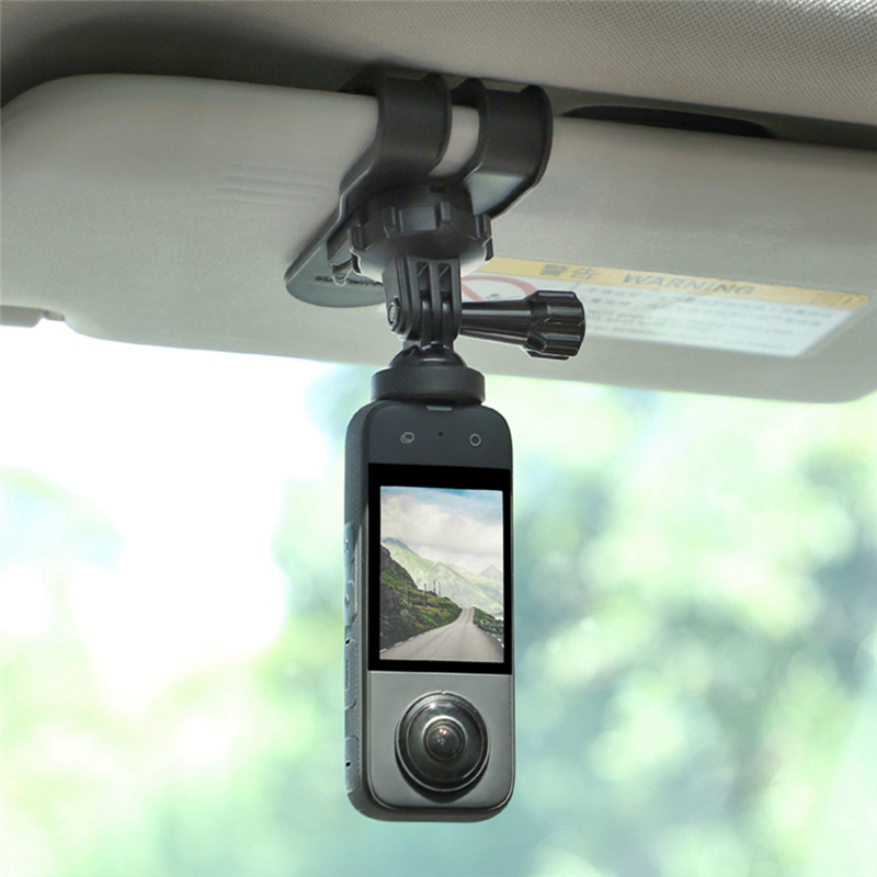 SUNNYLIFE for Insta360 GO3 Sports Camera Gopro11 Accessories Multi-Functional Portable Car Clip Car Sun Visor Bracket. 