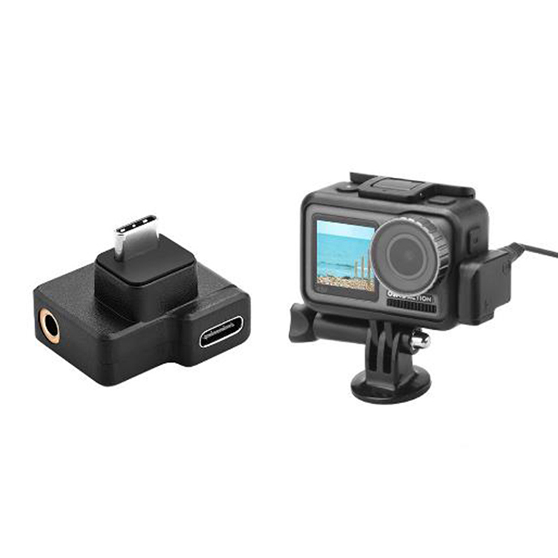 Original DJI CYNOVA Osmo Action Dual 3.5mm USB-C Adapter for OSMO Action Camera Hudduo. 