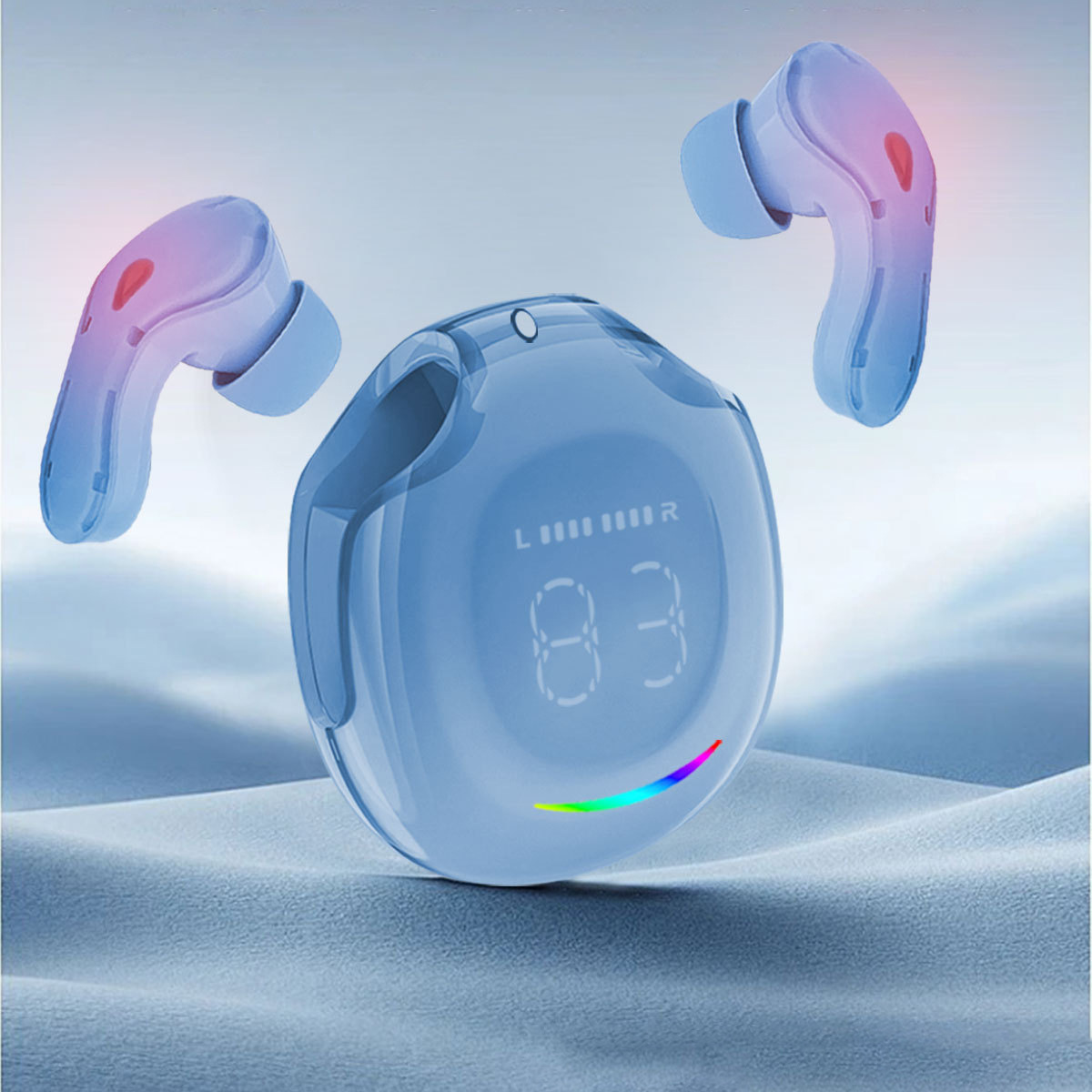 New cross-border private model AIR40-PLUS TWS Bluetooth headset long endurance digital display wireless universal sports. 