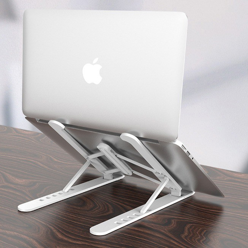 Adjustable Plastic Laptop Stand Portable Foldable Height Adjustable Notebook Computer Stand. 