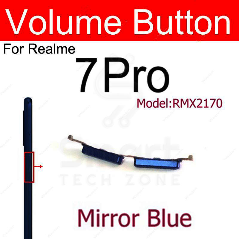 Power Volume Out Side Key Side Button For Realme 7 7 Pro 6 6 Pro 7i 6i 6S 4G 5G External Volume Button + Power ON OFF. 