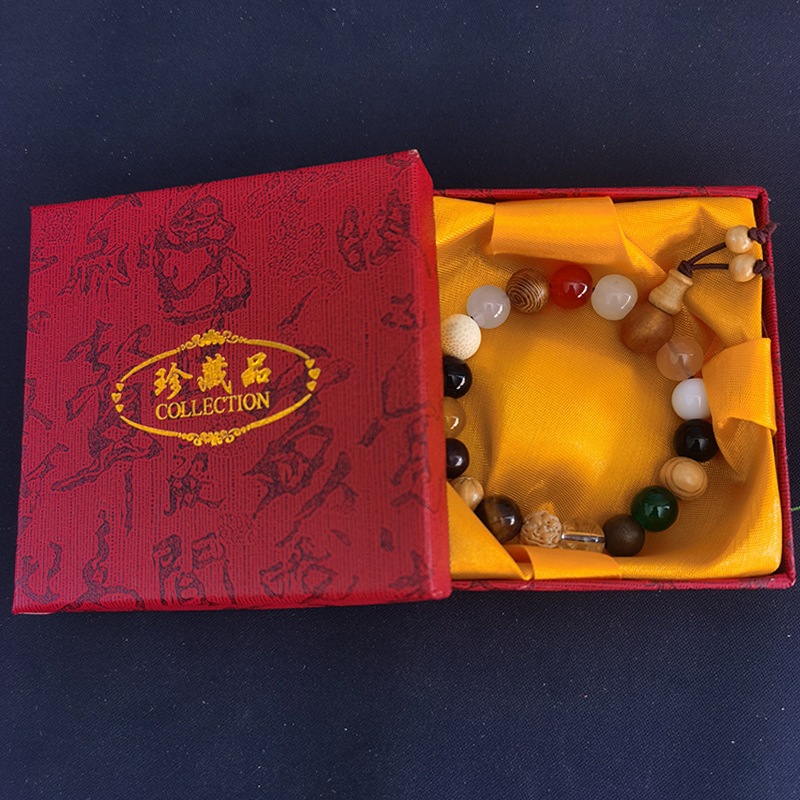 Bodhi Duobao eighteen seed bracelet inscription no daizhi (Hokkien language) prayer blessing carefree Buddha bead bracelet. 