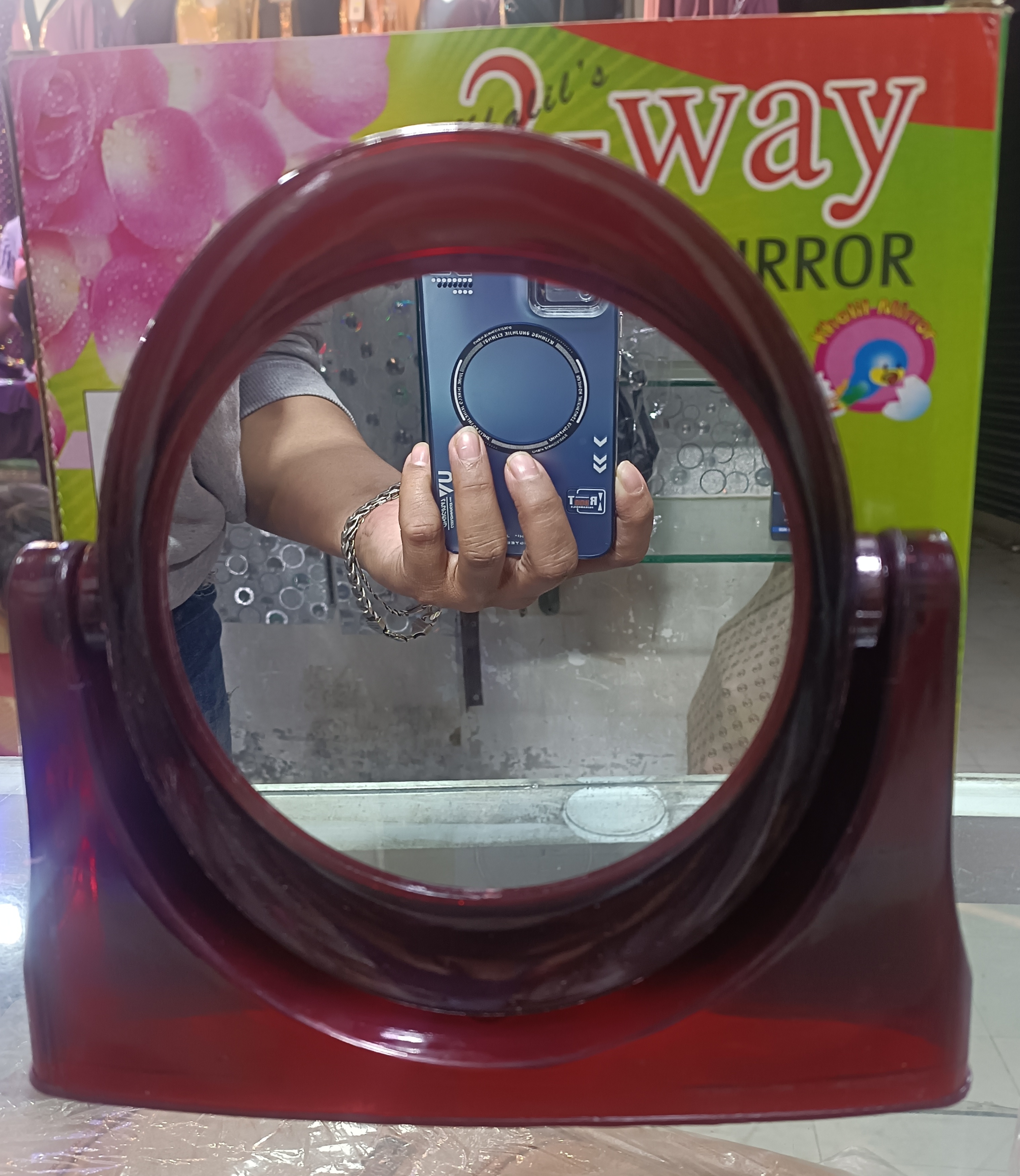 2 Way Table Glass Mirror Both side mirror. 