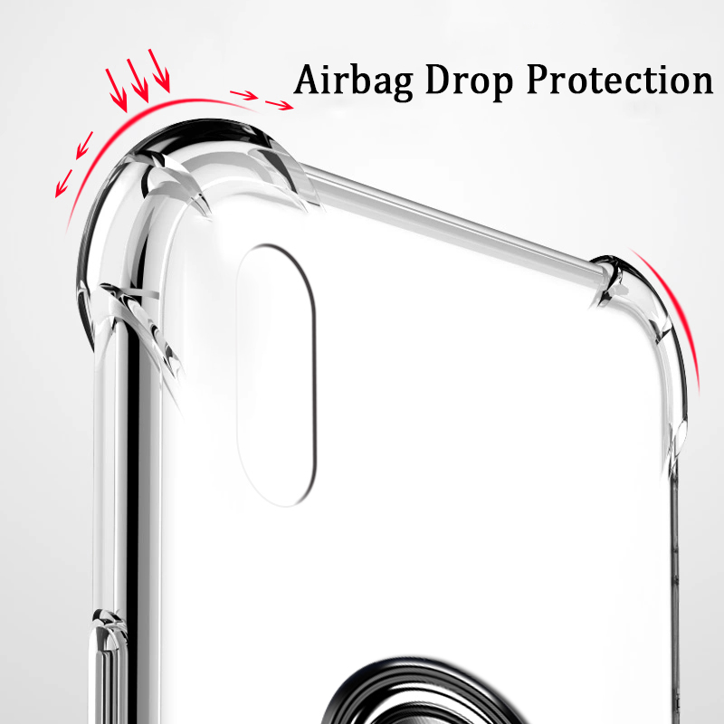 Soft Transparent Case for Galaxy A73 5G Magnetic Holder Stand Cover Bracket Magnetic Finger Ring Clear Phone Cover for Samsung A73 5G. 