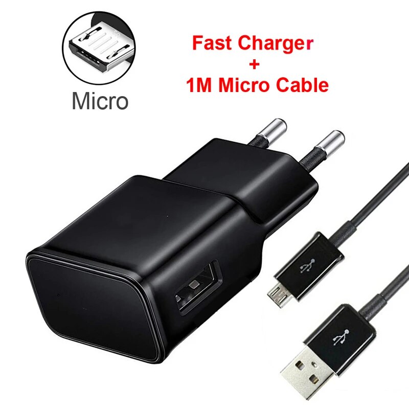 5V 2A Plug Charger Fast Charger Adapter For Motorola Moto G4 G5 G5S G6 G7 E4 E5 C Plus Z2 Z3 Z4 P40 Play Power Micro USB C Cable. 