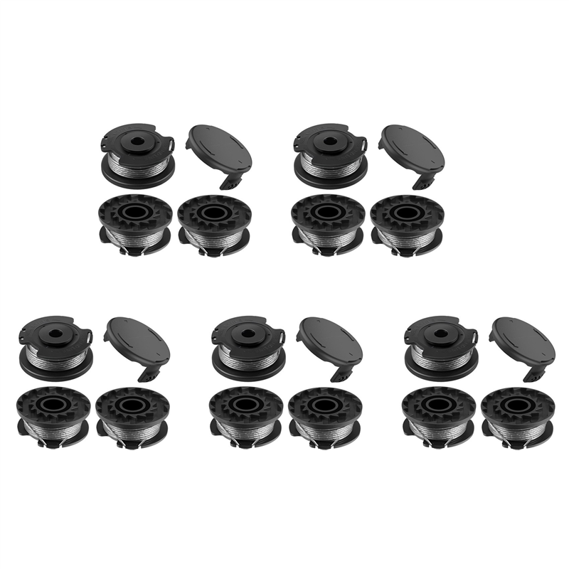 15 Pack String Trimmer F016800569 Spool Line with F016F04557 Spool Cover for Easy Grass Cut ART 215SL 26SL