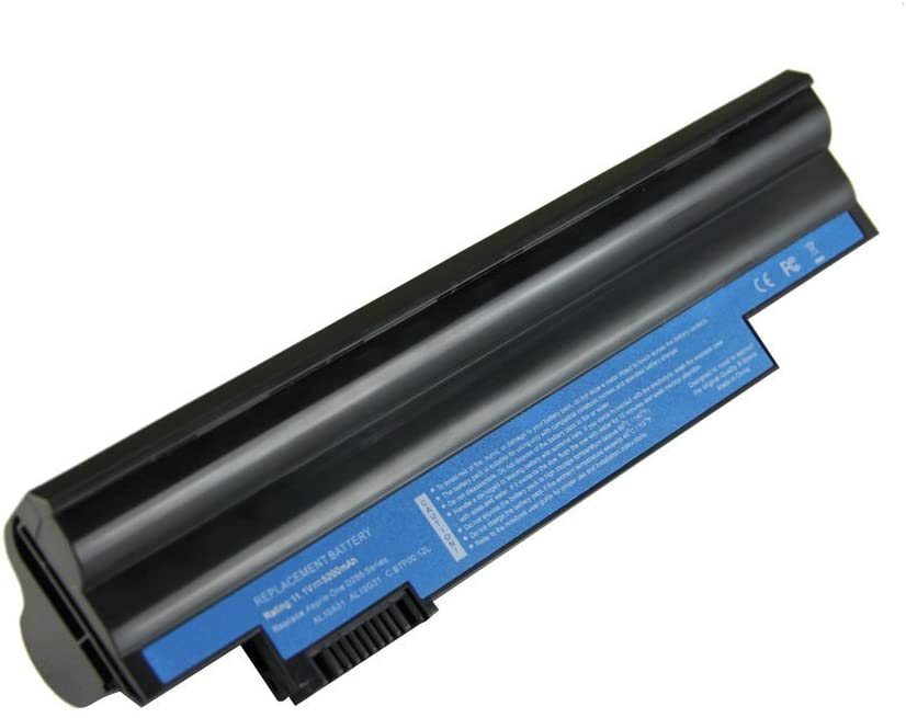 AL10A31 Battery for Acer Aspire One D255 D260 722 Netbook Battery AL10A31 AL10B31 AL10BW AL10G31 BT.00603.121 LC.BTP00.. 