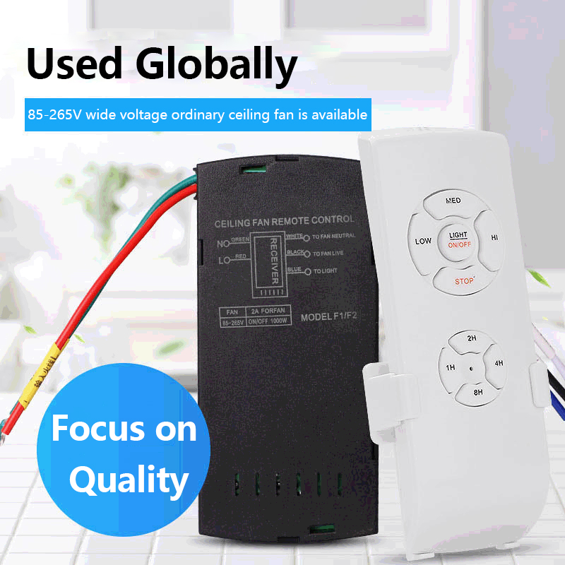 Universal TV Remote Control Wireless Smart Controller Replacement for Ceiling fan lights hot sell. 