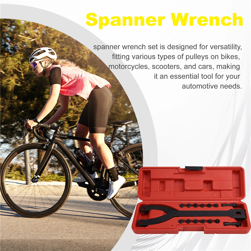 Spanner Wrench Adjustable Spanner Wrench Set Variable Pin Spanner Wrench for Cars, Motorcycles 15PCS. 