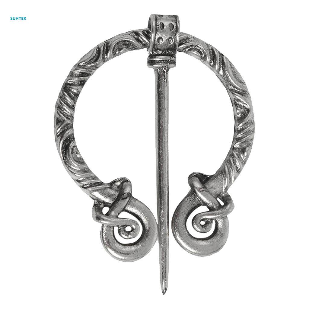 2x Buttons Badges Brooches Medieval Clasp Fibula Badge for Coat Sweater Jackets. 