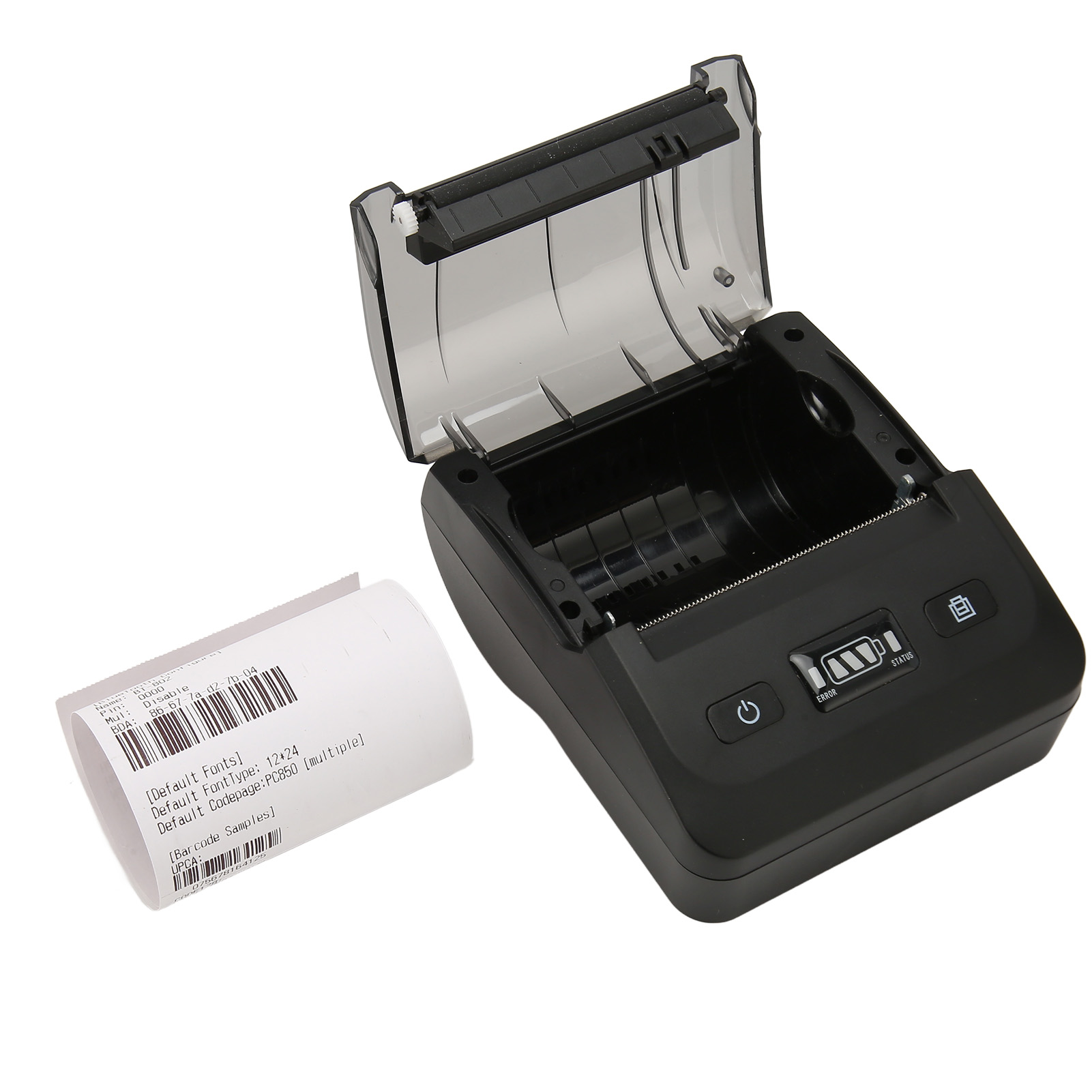 80mm Thermal Printer BT4.2 Connection 50 to 80mm/s 20PI ESC POS Compatible Type C Shipping Label Printer 100‑240V EU Plug