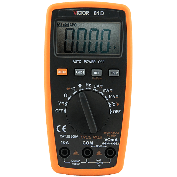 VICTOR VC81D Digital Multimeter Pocket Size Mini AC DC Voltage Current Tester - Kings Trading. 