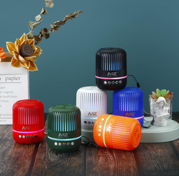 Wireless Bluetooth Speakers Mini (MZ M4 (PORTABLE BLUETOOTH SPEAKER) Dynamic Thunder Sound with RGB Light 5 W Bluetooth Speaker ). 