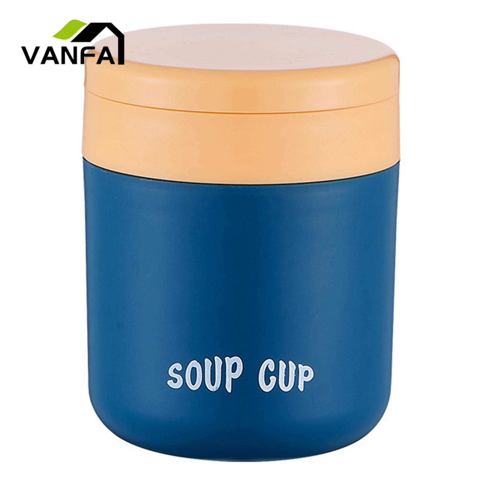 Insulated Food Container Portable Stainless Steel Insulated Food Jar Leakproof Large Capacity Thermal Lunch Container for Hot Food Soup 500ml. 