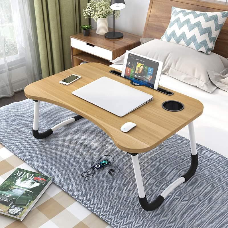 Computer Laptop Desk Small Foldable Multi-Function Bed Desk Simple Dormitory Lazy Table Bed with Laptop Table. 