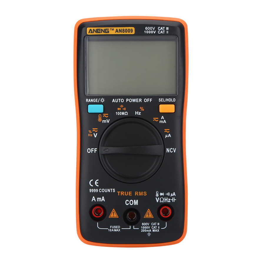 Nax Aneng An8009 Auto Range Digital Multimeter Dc True Rms Electric Meter. 