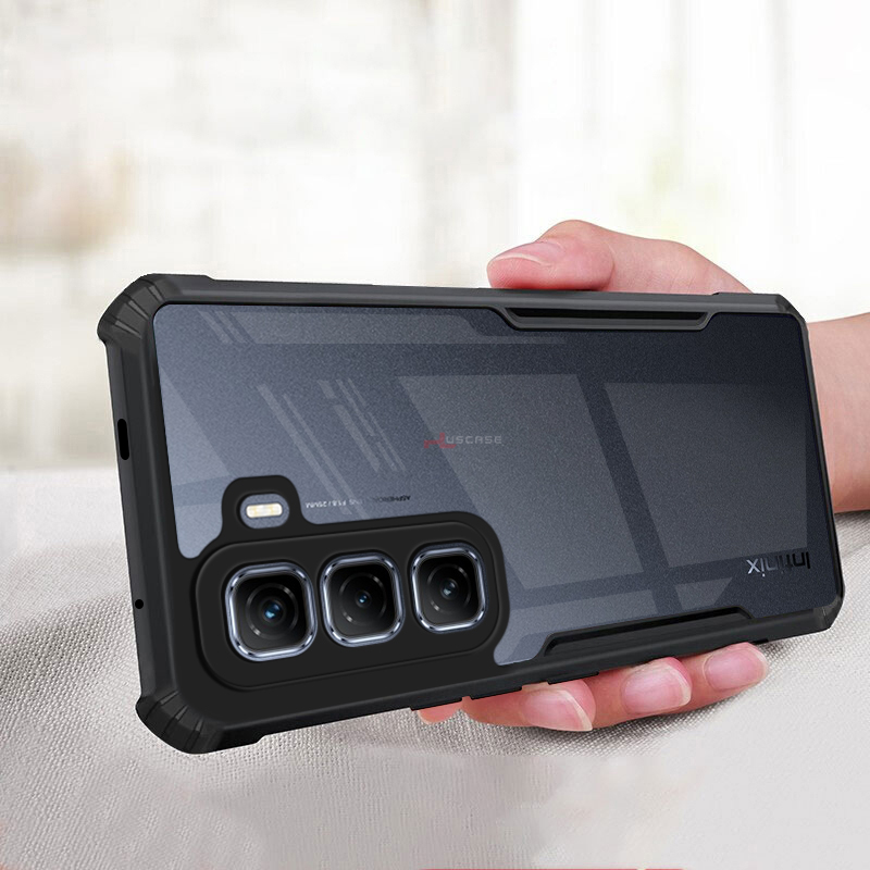 PlusCase for Infinix Hot 50 Pro+ 4G Plus Case Air Cushion Hard Clear Shockproof Back Cover. 