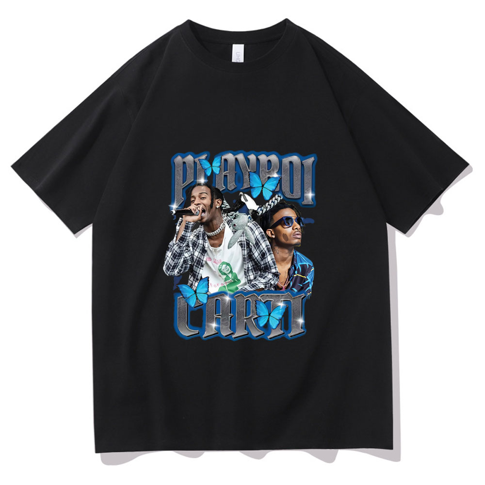 Awesome 2pac Rap Tshirt Harajuku Print Short Sleeve Tee Regular Mens Tops Quality Men Playboi Carti Oversized -Hop T Shirts. 