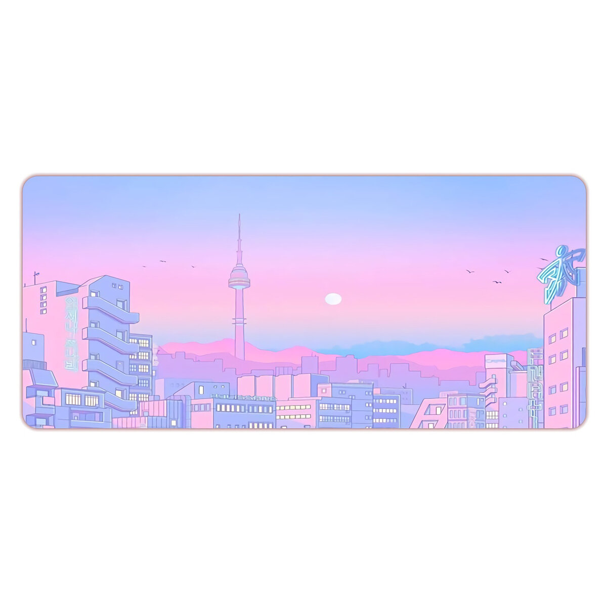 Minimalist mouse pad 800x300 non slip rubber game keyboard pad. 