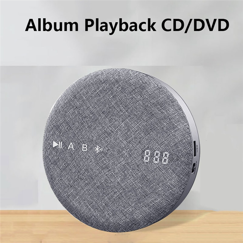 Multifunctional Wireless Bluetooth USB DVD/VCD Player Reading Player Audio Player Built-in Speaker Rechargeable -Grey. 