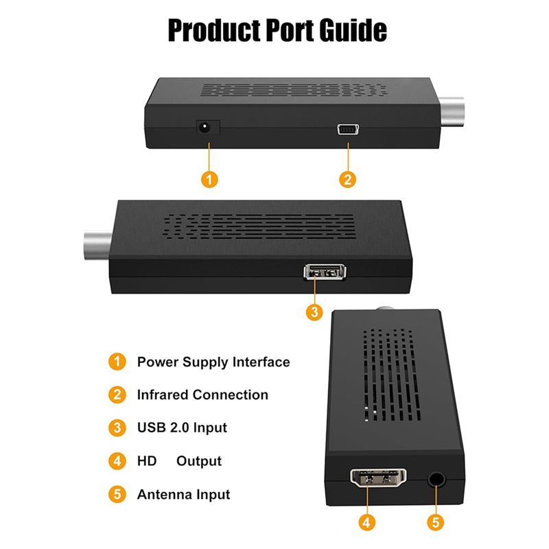 Digital Converter Box,Newest ATSC TV Tuner Behind TV,TV Recording Playback,TV Tuner+1080P/AV Output EU Plug Accessories. 