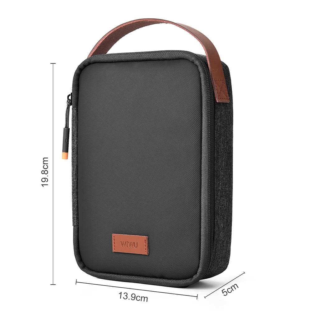 WiWU Minimalist Travel Pouch for Electronics Macbook Accessorie Organizer Bag. 