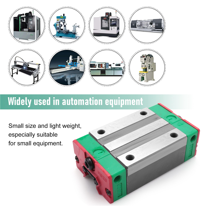 Steel HGH20CA 20Mm Linear Rail Guide Block for CNC Machine Parts. 