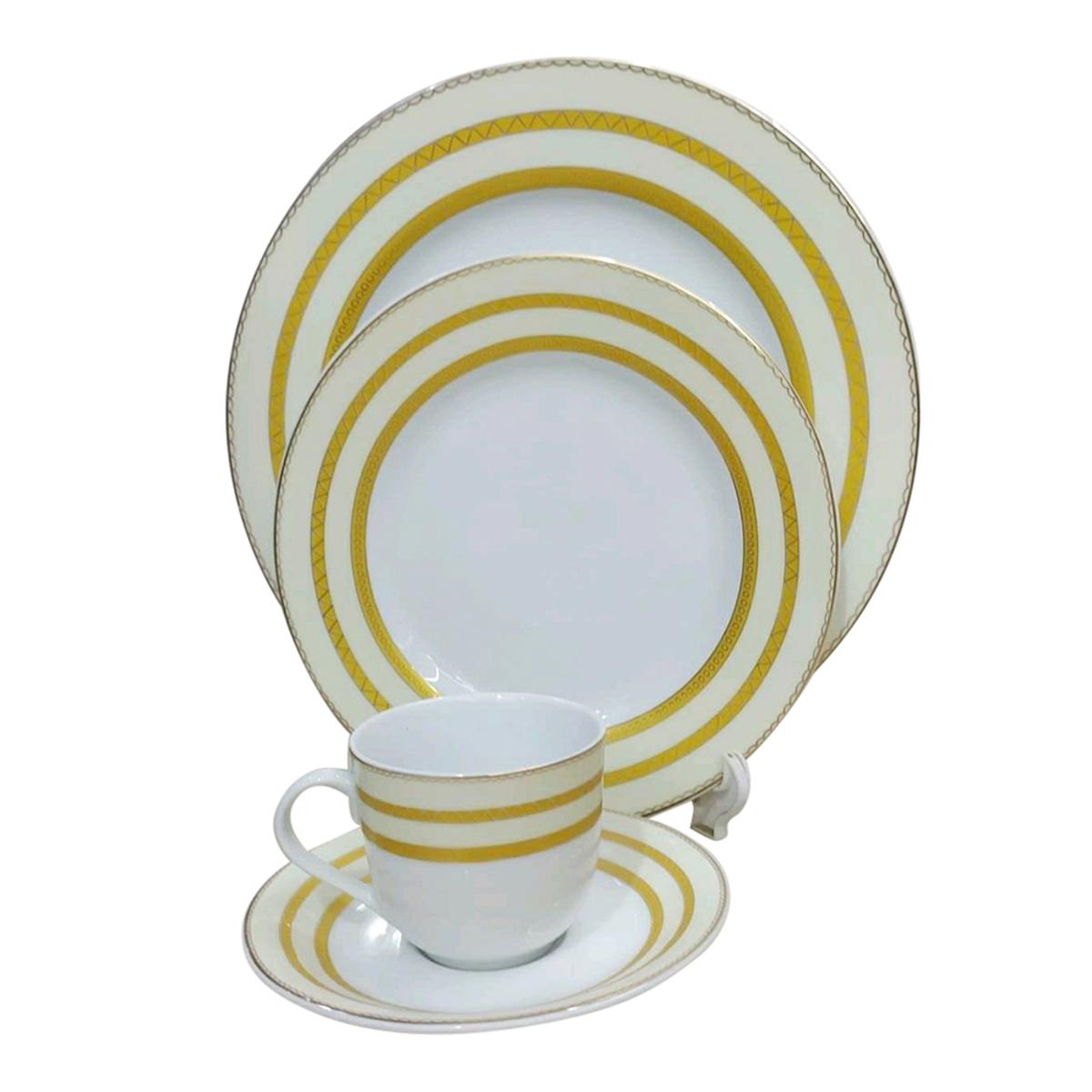 Monno Ceramic 32 pcs dinner set round style