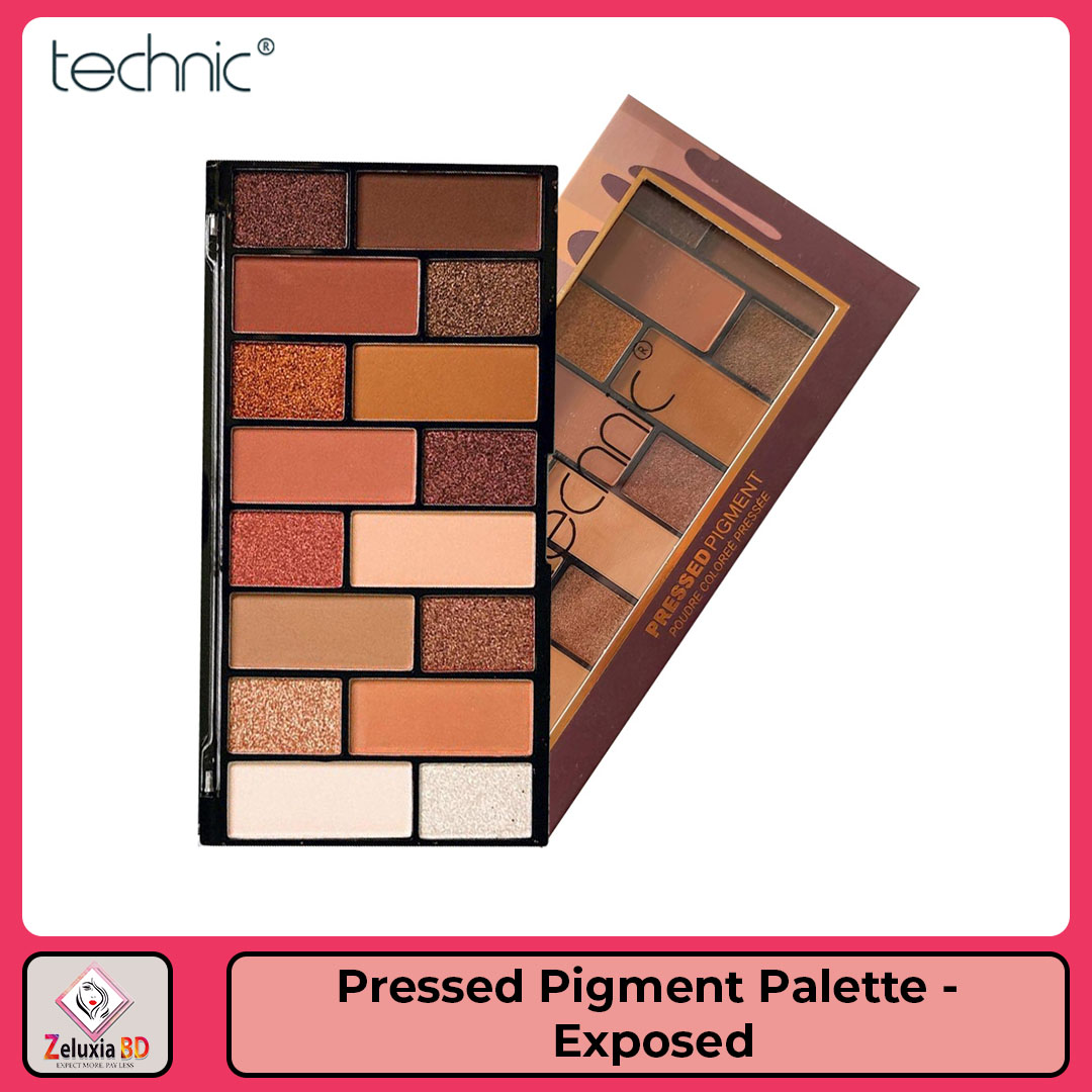 Technic Cosmetics Pressed Pigment Eyeshadow Palette Exposed