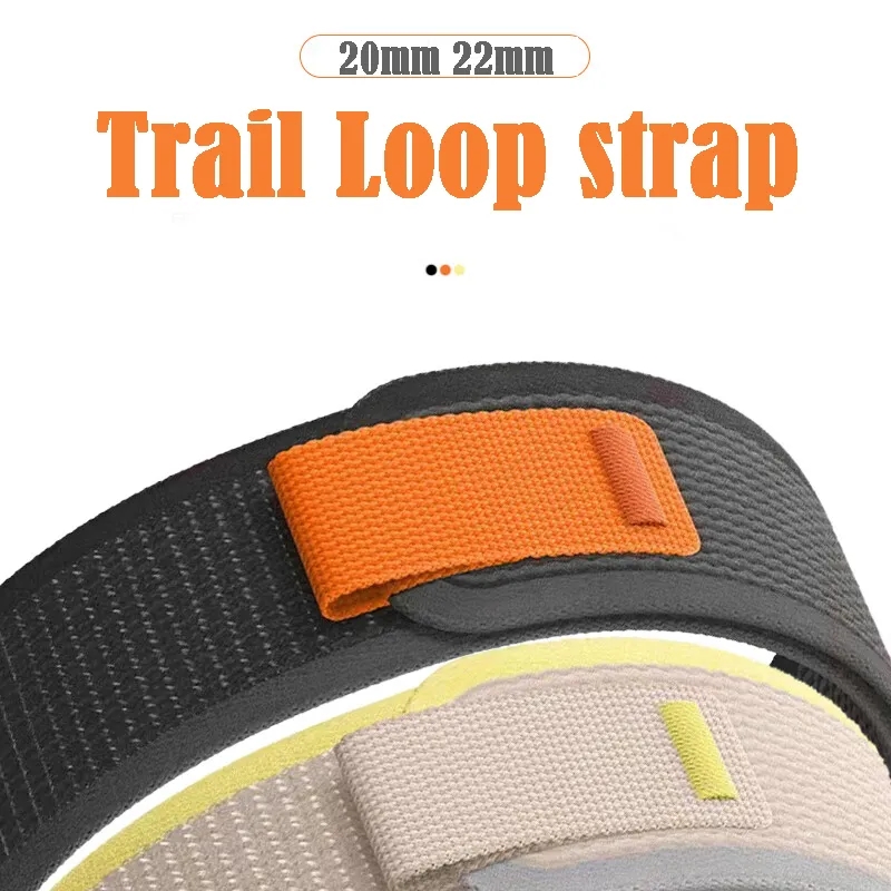 22mm Nylon Trail Loop Strap for Huawei GT, Samsung Galaxy Watch, IMILAB, Haylou, and more. 