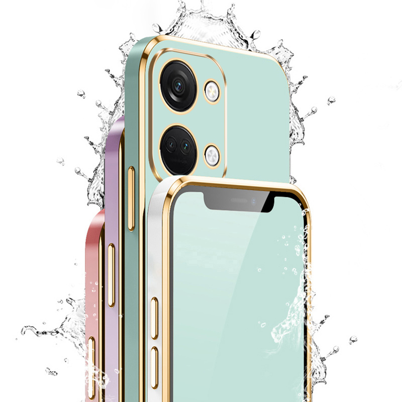 For OnePlus Nord 2T Case 1+ Nord 2T Phone Case CPH2399 CPH2401 Case Nord 2T Luxury Square Plating Shockproof Back Cover Fundas. 