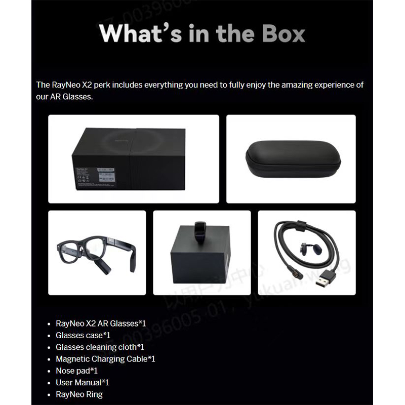TCL RayNeo X2 AR Glasses(Overseas Version) Moving Cinema Full-color Micro-LED Displays Smart Assistant Wearable eyeglasses. 