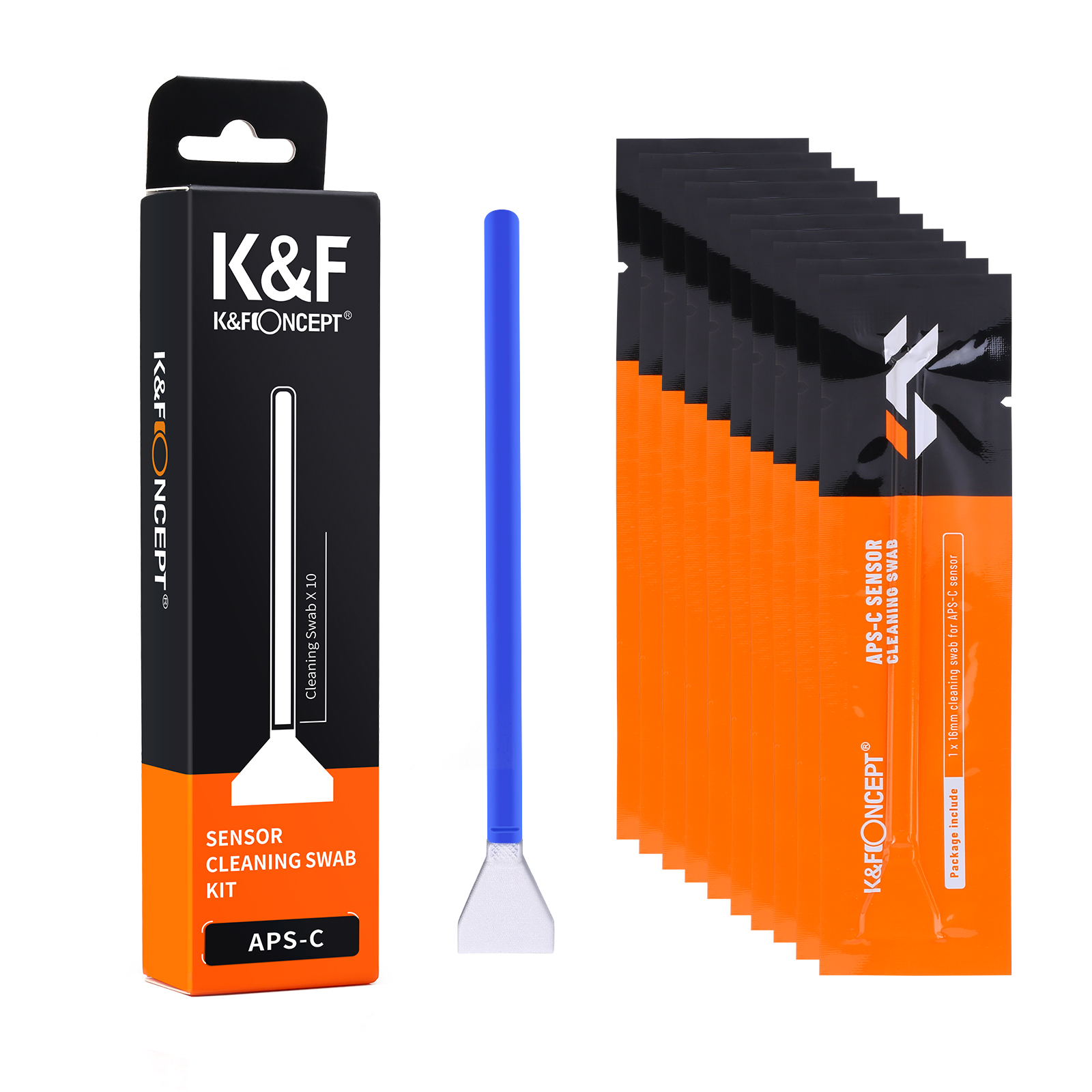 K F Concept Sensor Cleaning Swab Kit Full-Frame Sensor APS-C Format Clean Stick Clean Stick Set for Nikon Canon Sony DSLR Camera. 