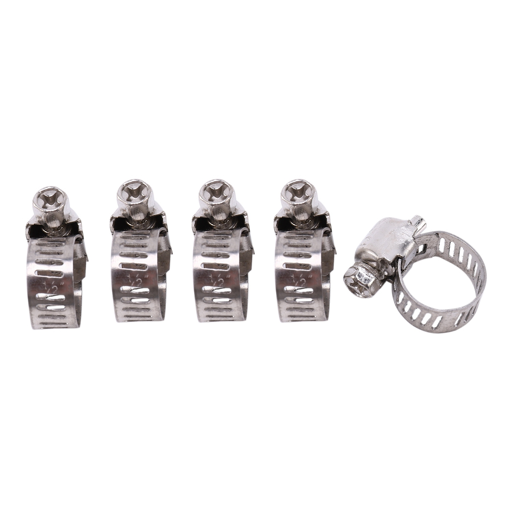 48 Pcs Stainless Steel Adjustable Car Fuel Hose Clamp Pipe Sealing Clip 6-12 mm