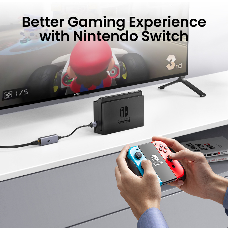 UGREEN USB Ethernet Adapter USB 3.0 Network Card to USB RJ45 Lan for PC Windows 10 Xiaomi Mi Box 3/S Nintend Switch Ethernet USB. 