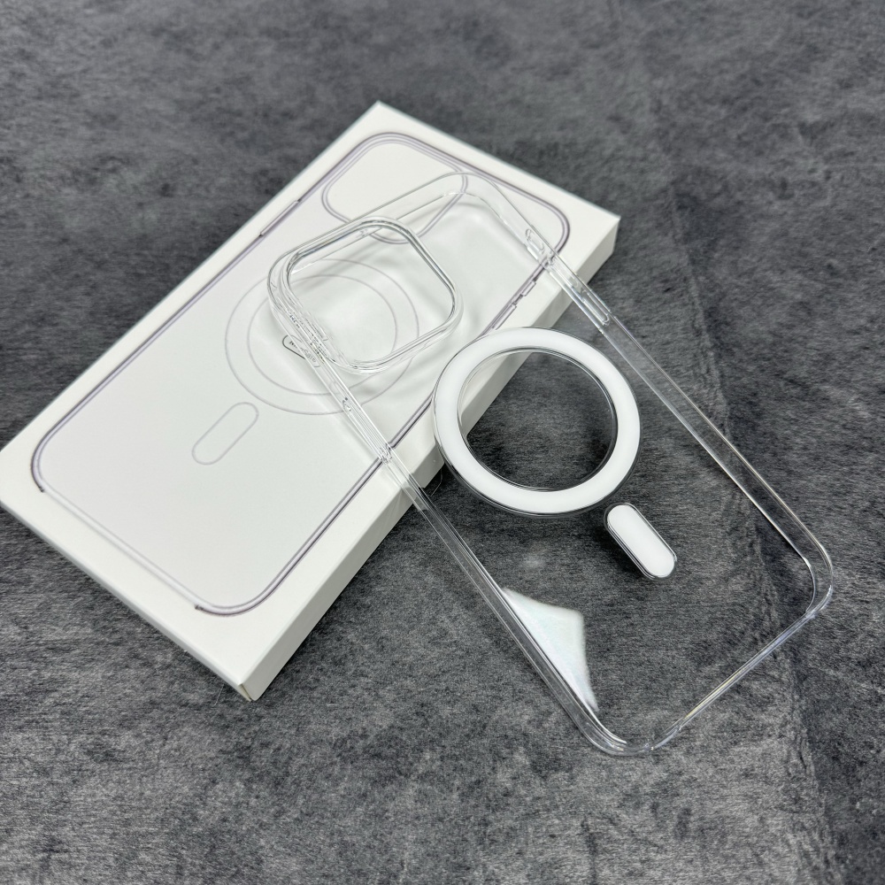 Premium AF+UV Coating Crystal Clear Hard Case For iPhone 15 Prorelax Max 14 Plus 13 12 Magnetic Cover For Magsafe Pop Up Animations