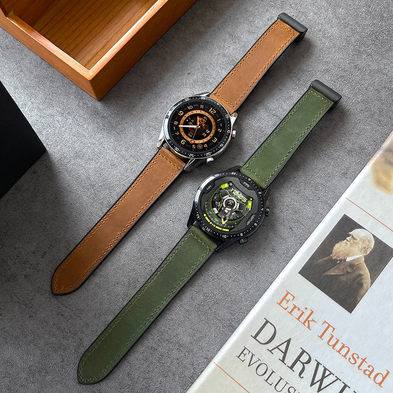 Compatible with Huawei GT4 strap watch4 watch gt3/2Pro leather strap GT men's Honor Magic band. 