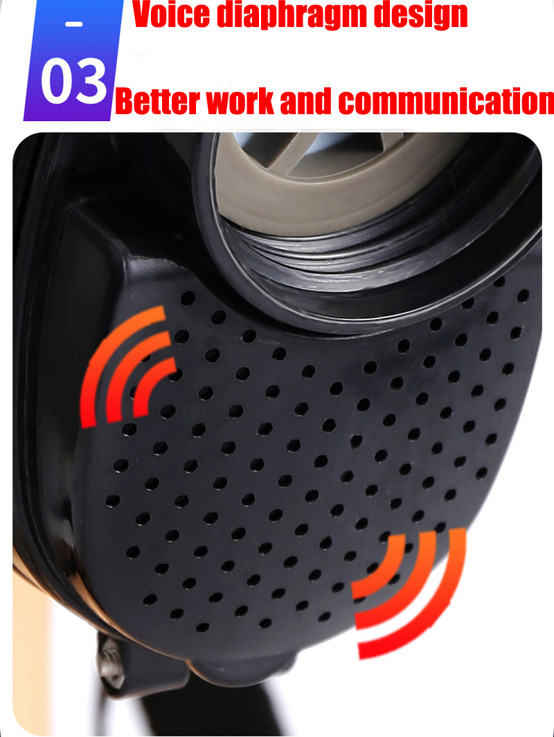 MF14 Type Full Face Gas Mask Spray Paint Chemical Pesticide Anti-Formaldehyde Protective Respirator Large Wide Field Of View. 