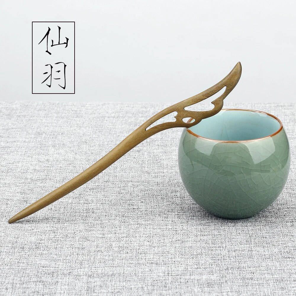 47Style Retro Sandalwood Hair Clip Hairpin Chinese Ancient Carved Wooden Chopstick Hair Stick Cosplay Party Headwear Accessories