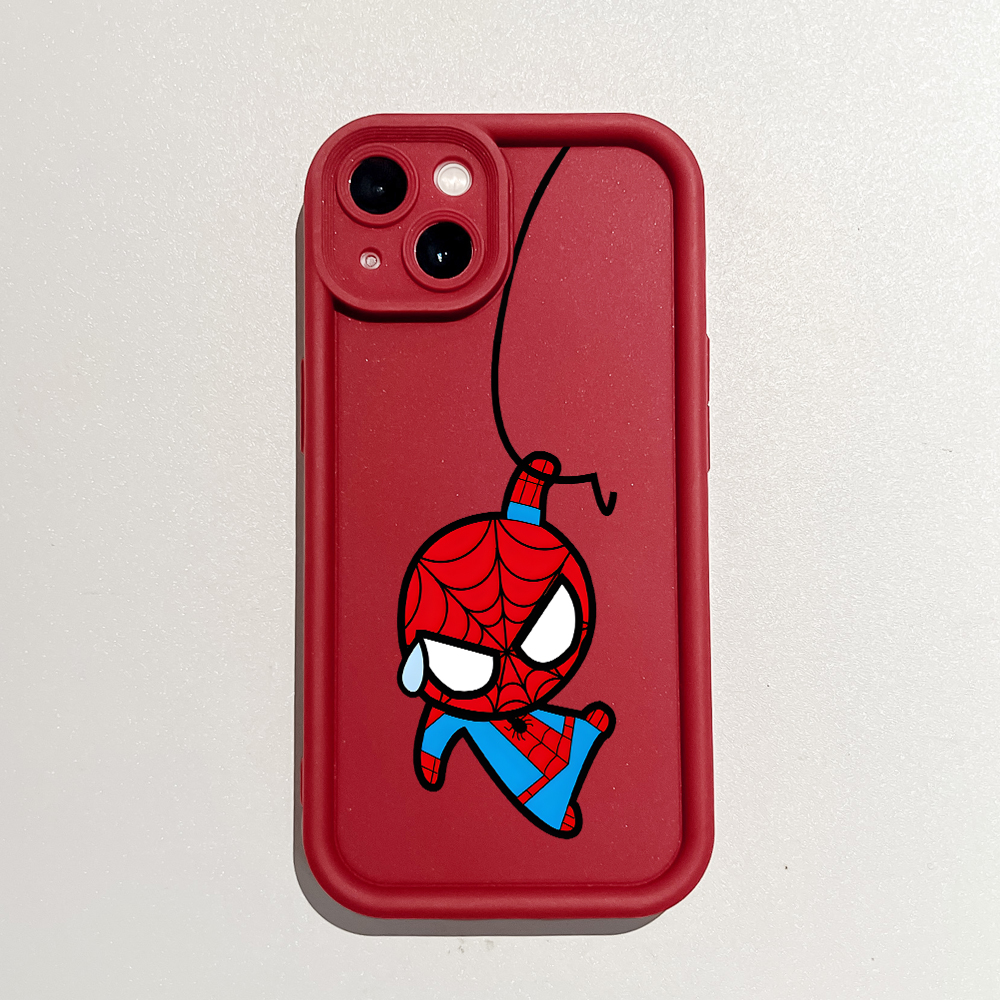 Hontinga for OPPO A60 Back Cover Cute Spider-Man Pattern Ladder Soft Camera Protection Rubber Phone Case. 
