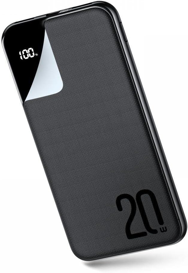 Joyroom JR-QP190 Mini 10000mAh PD Fast Charge Power Bank 20W with LCD Display. 
