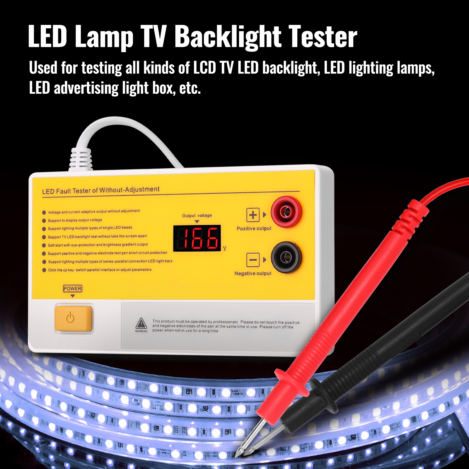 LED Lamp TV Backlight Tester Multipurpose LED Strips Beads Test Tool Measurement Instruments for LED Light. 