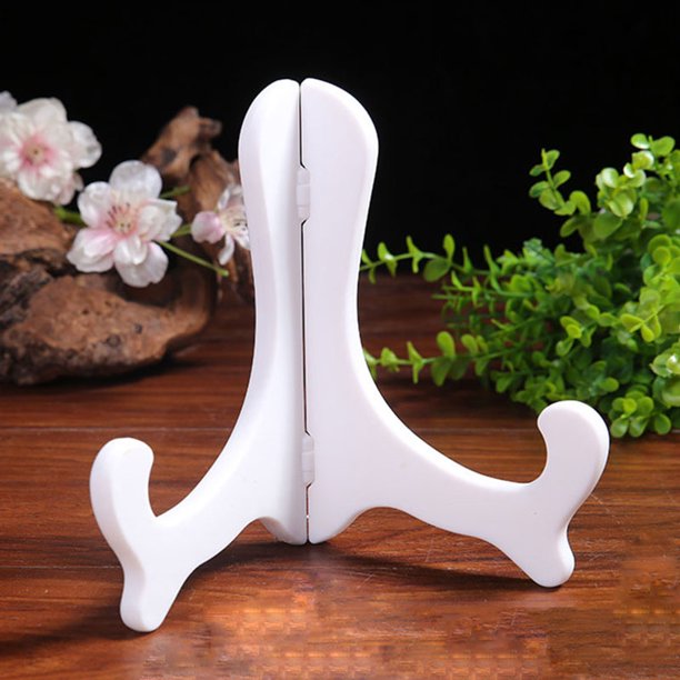 6 inch Plastic Easels Plate Holder Stand Display Stands Picture Frame Stand Holder -12 pcs. 
