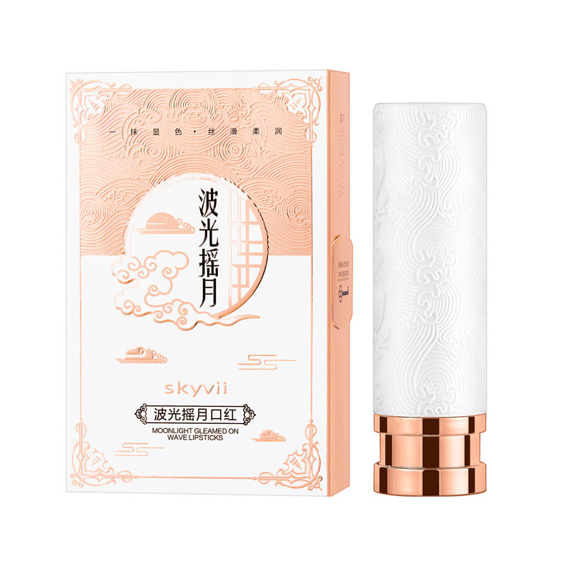 SKYVII-5329-Ripple Moon-Shaking Lipstick Is Not Easy to Remove Makeup, Factory Direct Sales, Douyin, Kuaishou Live Broadcast, One Piece Dropshipping. 