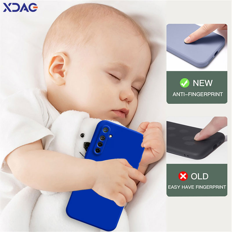 Official Square Liquid Silicone Case for OPPO K5 Realme X2 XT Camera Protective 360 Shockproof Soft Phone Cover OPPOK5 RealmeXT. 
