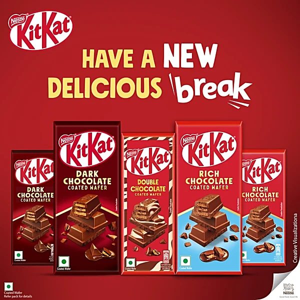 Nestle Kitkat Rich Chocolate Coated Wafer 50g 2p INDIAN. 