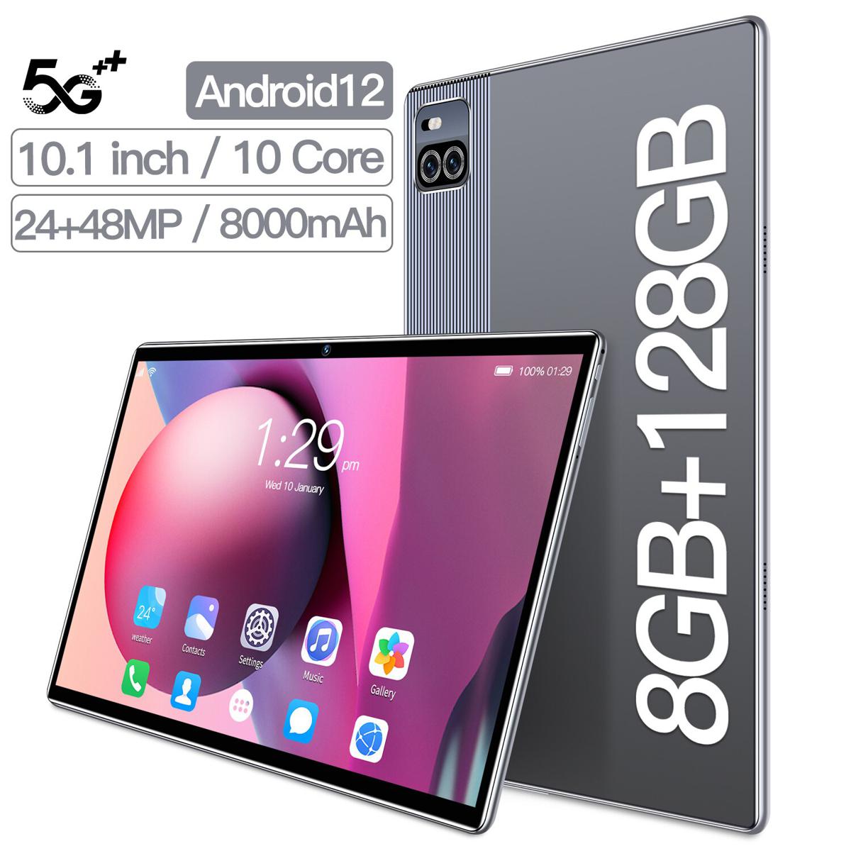 Android 12 Tablet X101 8800mAh GPS 10 Core Google Play WIFI Pad 8+128GB Dual SIM 48MP Laptop 10.1 Inch PC